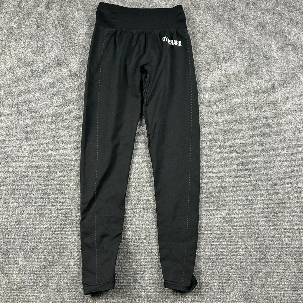 Gymshark Leggings‎ Womens XS Black Vital Seamless High Waisted Activewear Tights